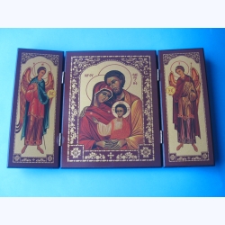 Ikona Świętej Rodziny Tryptyk  30,5 x 19 cm Nr.5